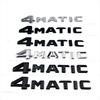 Mercedes 4MATIC Decal: Four-Wheel Drive Emblem for Side/Rear - Fits New & Old Models