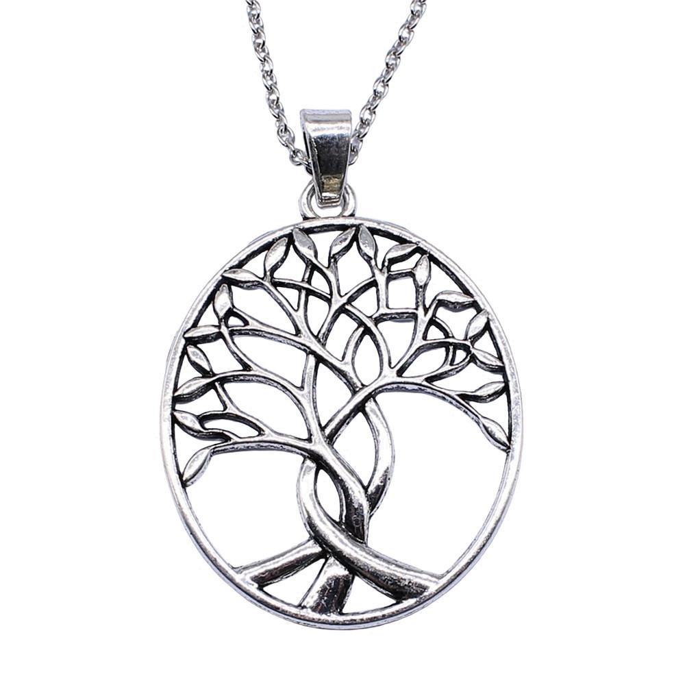 Tree of Life Pendant Openwork Necklace Nature Boho Celtic Jewelry 45cm or 70cm long chain
