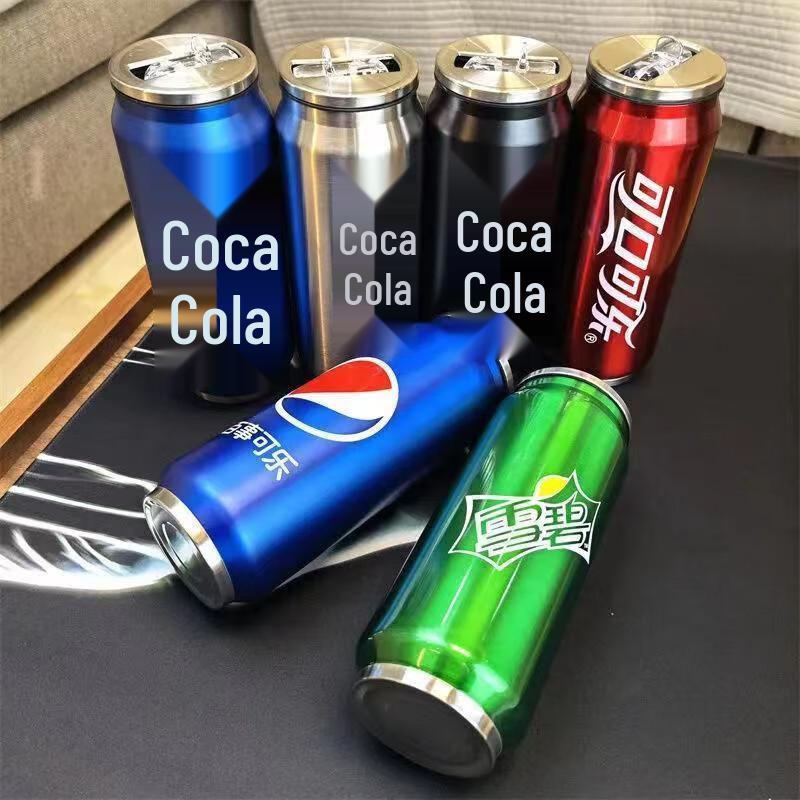 Coca-Cola Can-Shaped Insulated Tumbler with Straw