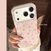Roze Bloemige Telefoonhoesje voor iPhone 16, iPhone 17 en iPhone 17 Pro Max