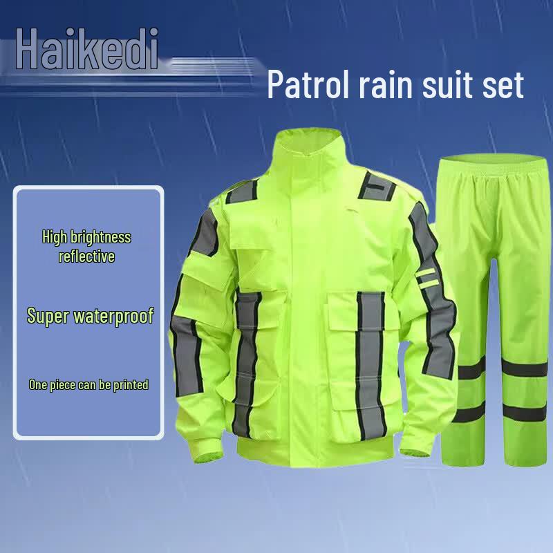 High-Visibility Reflective Rain Suit 2XL