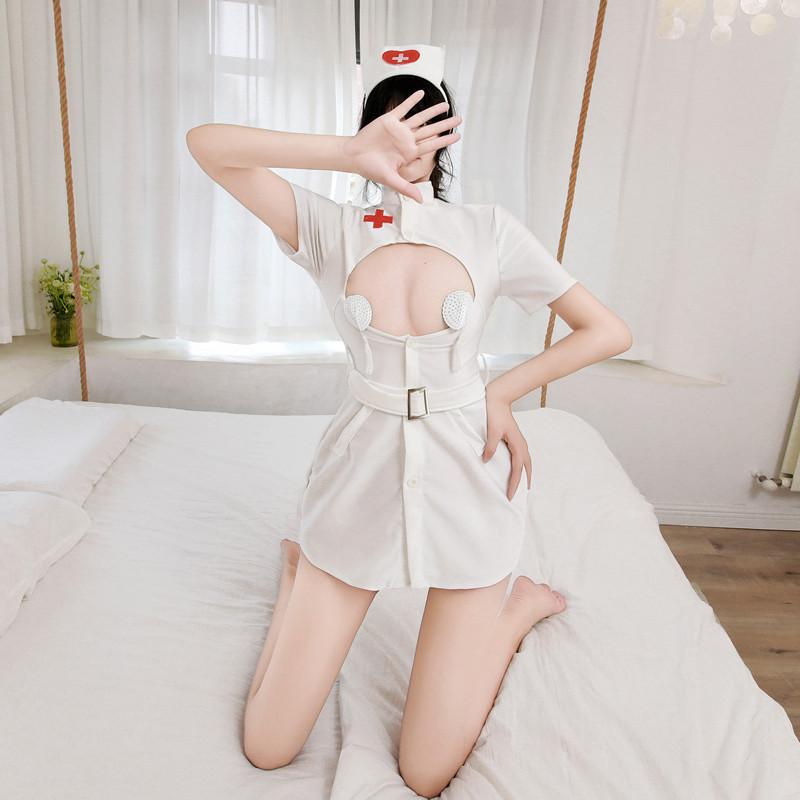 Sexy Lingerie Sexy Nurse Uniform Women Cosplay Passion Clothes Hot Hollow Breast Uniform Pure Desire Temptation