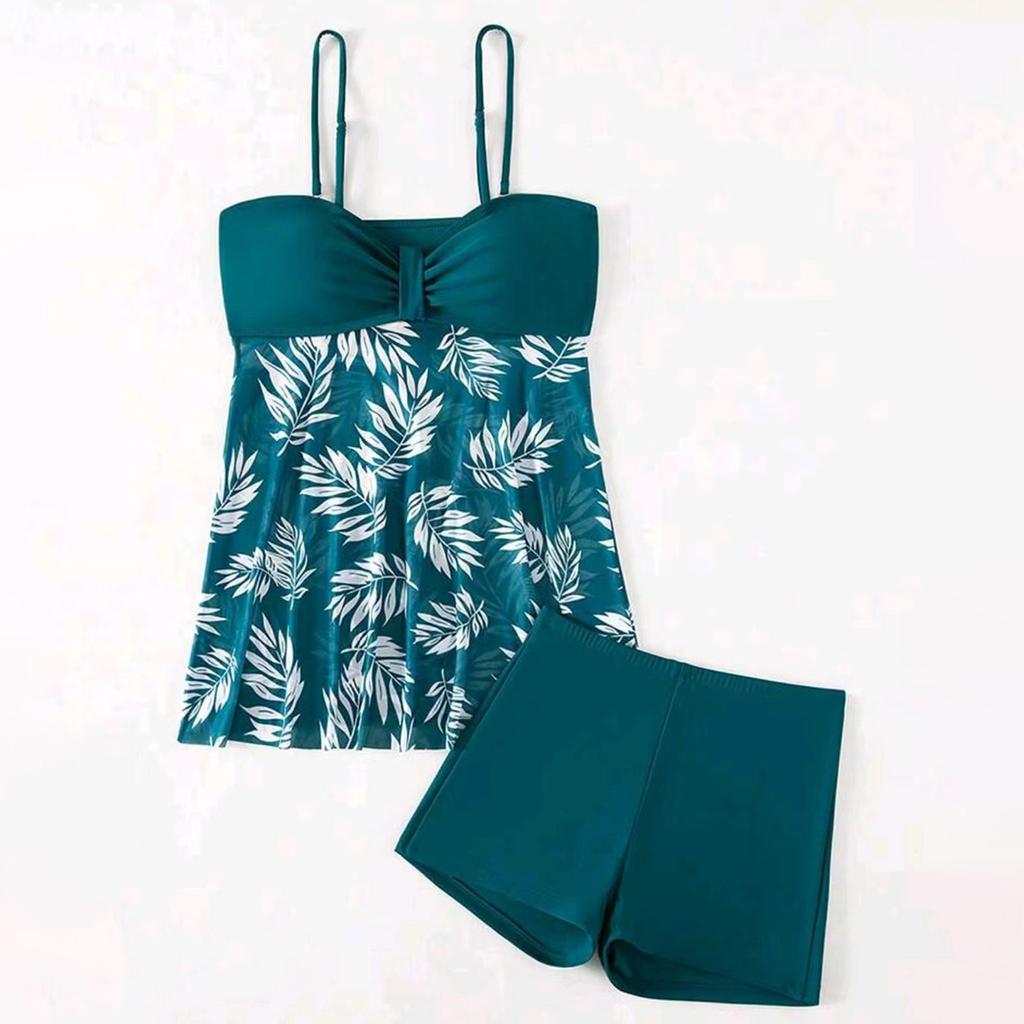 Swimsuit Split Flat Corner Pants High Waist Mesh  Swimsuit Women's