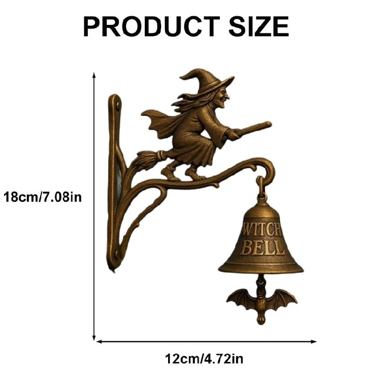 Motion Sensorings Metal Brooms Witches Doorbell Magics Potions Sound Light Halloween Party Decoration