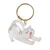 Transparent Cat Hair Storage Keychain Cute Gifts Portable Souvenirs Keychain DIY Decoration Pet Fur Keepsake Capsule