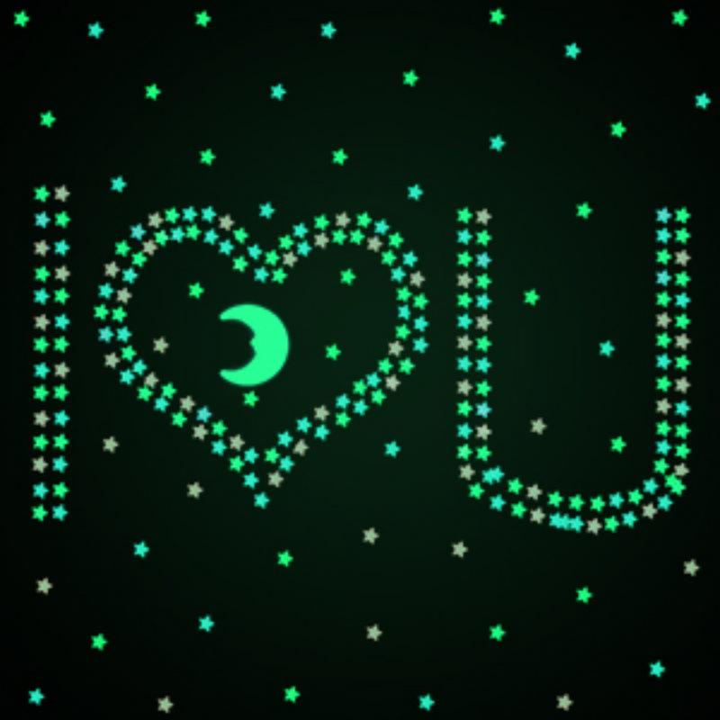 Glow-in-the-Dark Star Wall Stickers for Children's Bedroom Ceiling Decoration