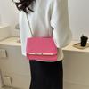 Trendy Korean Style Chain Shoulder Bag For Women In Black White Green Pink Brown
