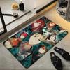 Anime S-Steins;Gate Floor Mat Soft Flannel Floor Mat  Suitable for Entryways, Living Rooms, Bedrooms, and Bathrooms