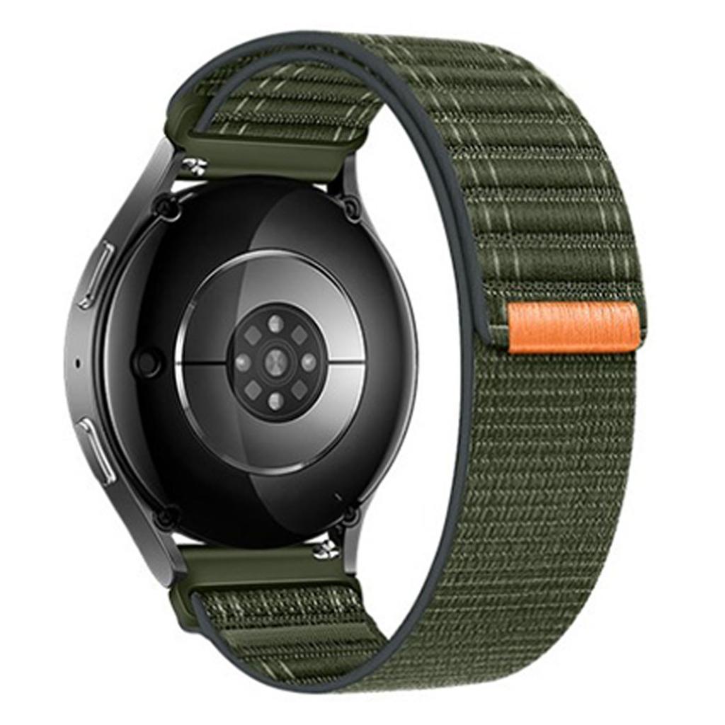 For Huawei Watch GT 6 46mm Nylon Watch Band 22mm Wave Pattern Magic Tape Closure Wrist Strap