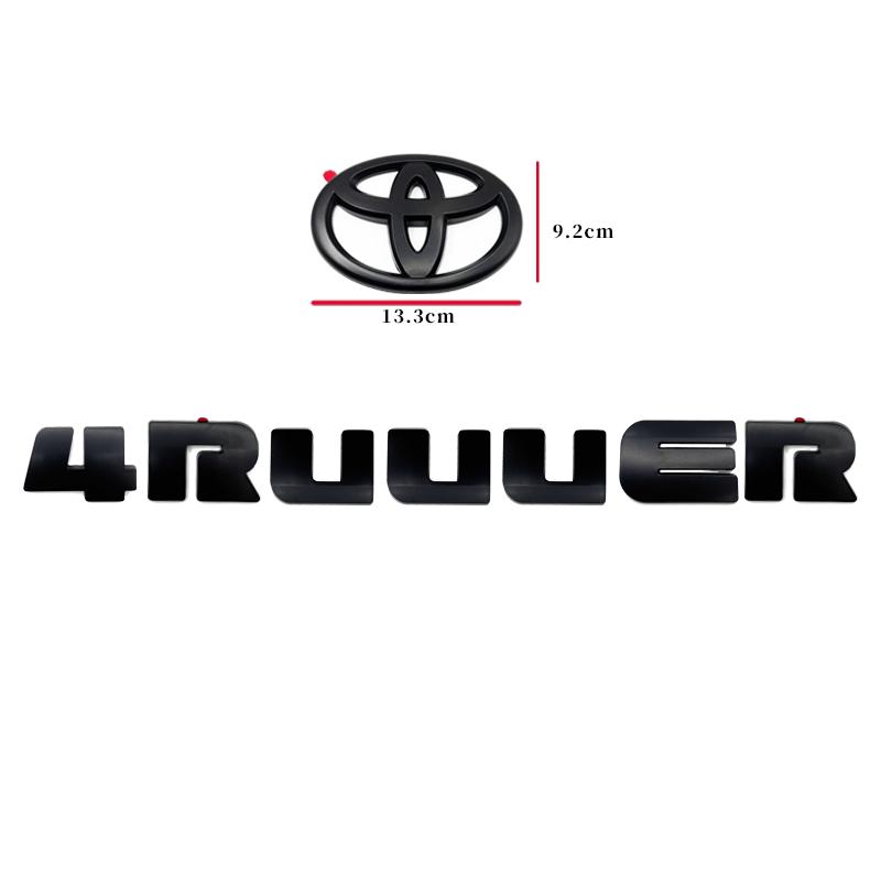 3D ABS 4Runner Letters Emblem Badge Sticker Rear Tailgate Trunk Logo Decal Car Styling Exterior Accessories For Toyota 4Runner