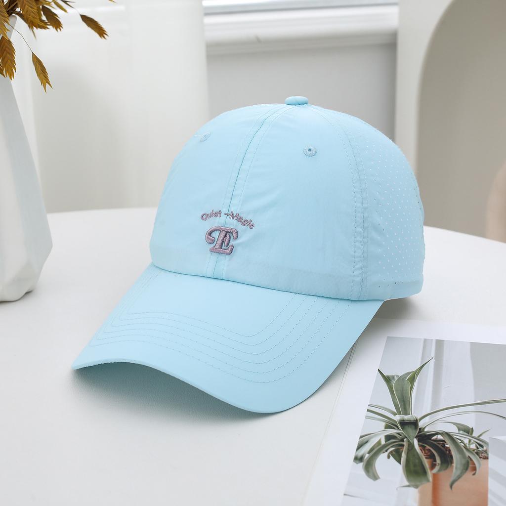Spring And Summer Big Head Circumference Soft Top Embroidery Letter Baseball Cap Female Versatile Casual Cap Male