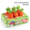 Early Education Simulation Pulling Radish Toys, Can'T Tear 0-3 Year Old Babies, Baby Hand Training Animal Color Cognition