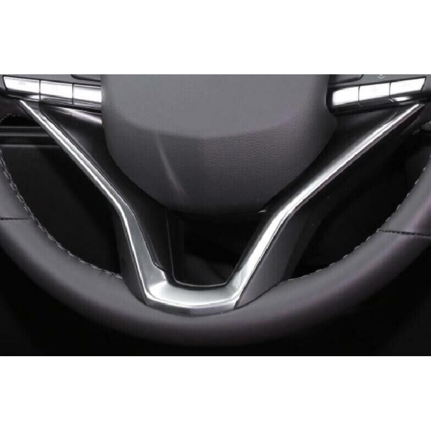 For Cadillac XT6 2020-22 Carbon Fiber Car Steering Wheel U Type Cover Trim 3PCS