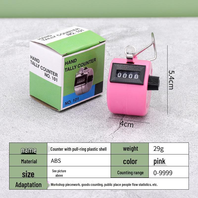Colorful Metal Handheld Mechanical Tally Counter