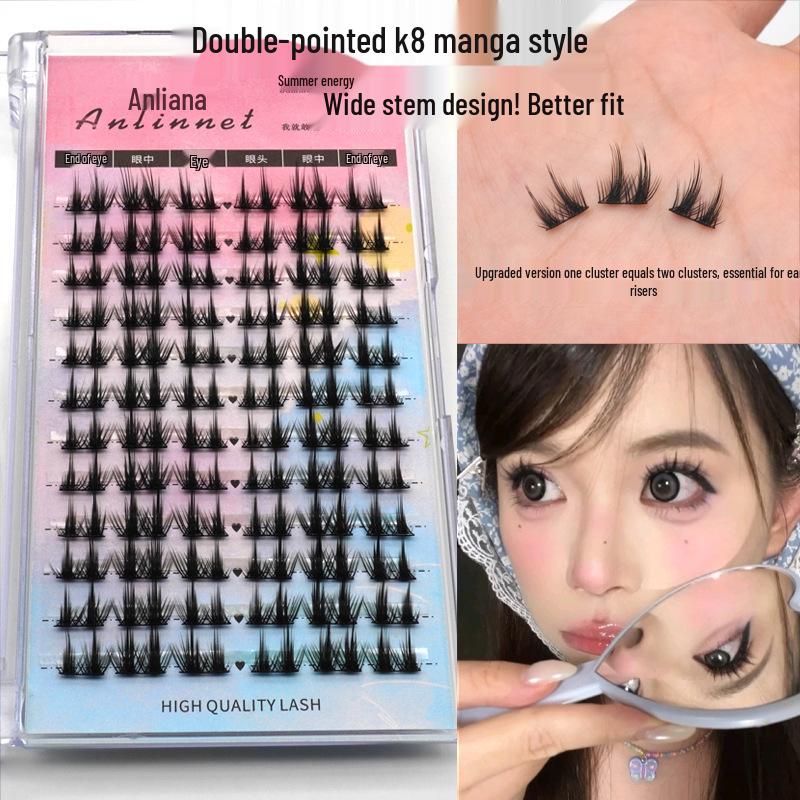 

Двусторонние накладные ресницы K8 Manga - Натуральные, Подходят для начинающих, Трехступенчатый сказочный стиль