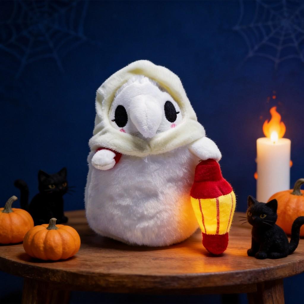 Peluche Medico della Peste Con Caratteristiche Luminescenti al Buio Per Decorazione di Halloween e Collezionisti