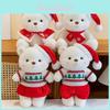 Adorable Christmas Bear Plush Toy Gift Soft Teddy Bear Doll Perfect For Children Sleepovers