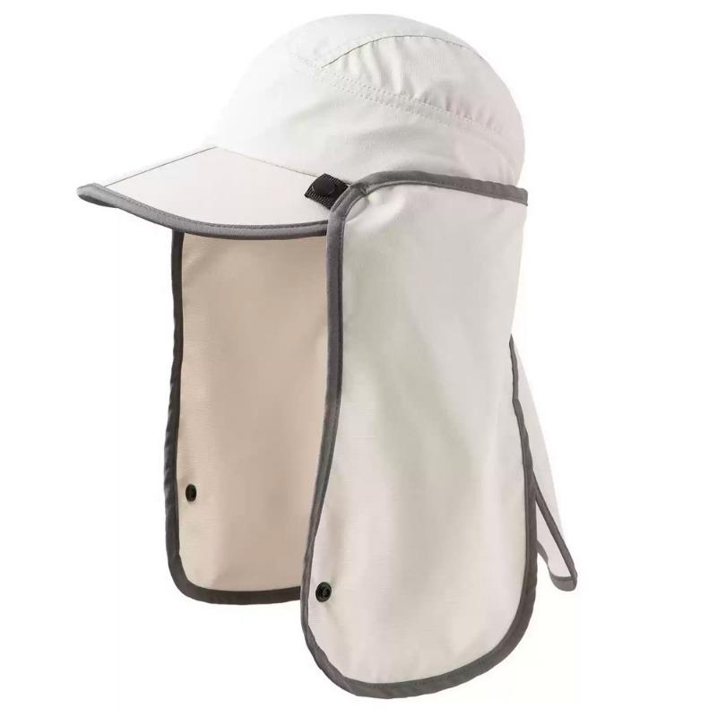 

Защита шеи, кепка от солнца, съемная маска, мужские и женские козырьки, защита от УФ-лучей, дышащая панама, ветрозащитная и пылезащитная кепка Adjustable 56 * 59cm бежевый