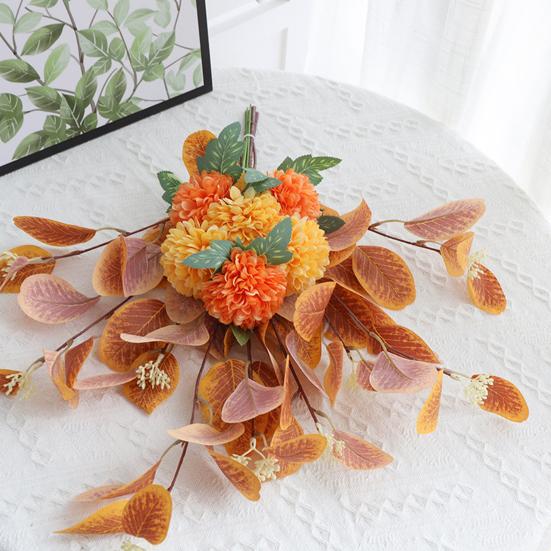 1 Bouquet Fleur Artificielle Décoratif Sans Flétrissement Arrangement Floral Soie Artificielle Plante Fleur Artificielle Décor de Fête