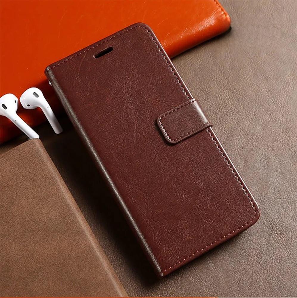 Phone Case For iPhone 16E 11 12 13 14 Plus 15 Plus Pro Max XS Max XR Classic Black Leather Wallet Bag Flip Cover Card Slot