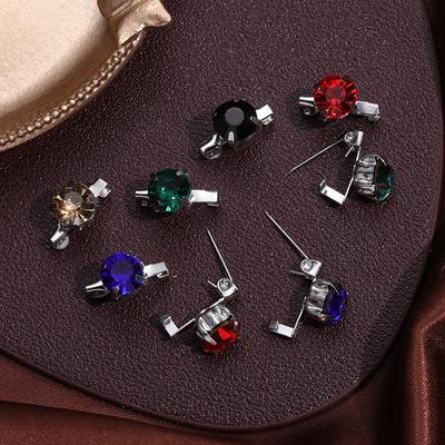 12Pcs/Set  Muslim Hijab Scarf  Women Safey Brooch Jewelry Islamic Headscarf Shawl Ethnic Accessories