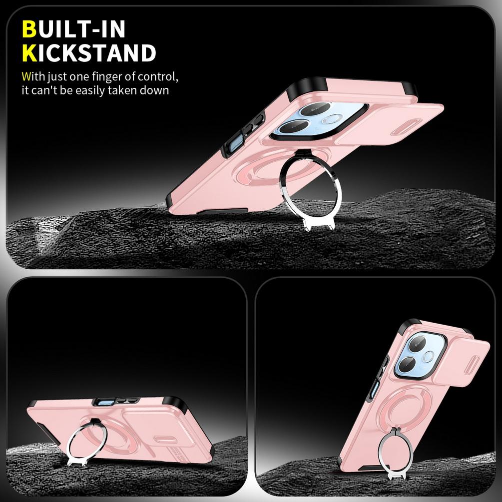 Sliding Camera Protects Phone Case for OPPO A5 Pro A3x A3 A40 A60 OPPO Reno 13F Reno 13 Pro Reno13 Metal Bracket Rugged Cover