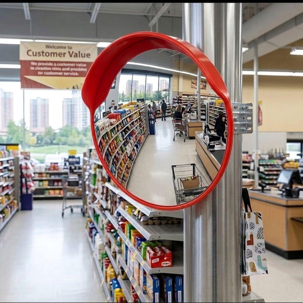 Outdoor Convex Mirror Round Shape Driveway Mirror Clear View Traffic Safety Mirror  Garage
