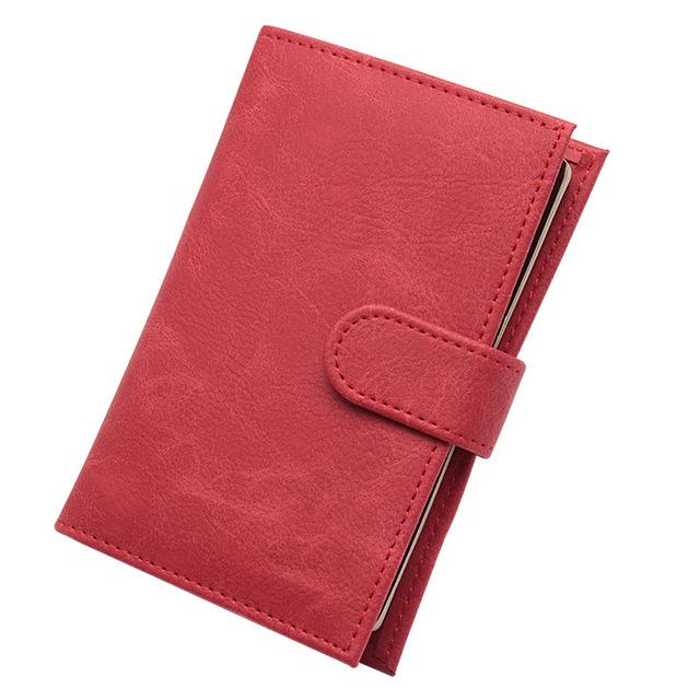Étui à passeport en cuir PU rétro, couverture de passeport à loquet, portefeuille de voyage Portable à Double tête pour Documents, porte-carte pour hommes et femmes
