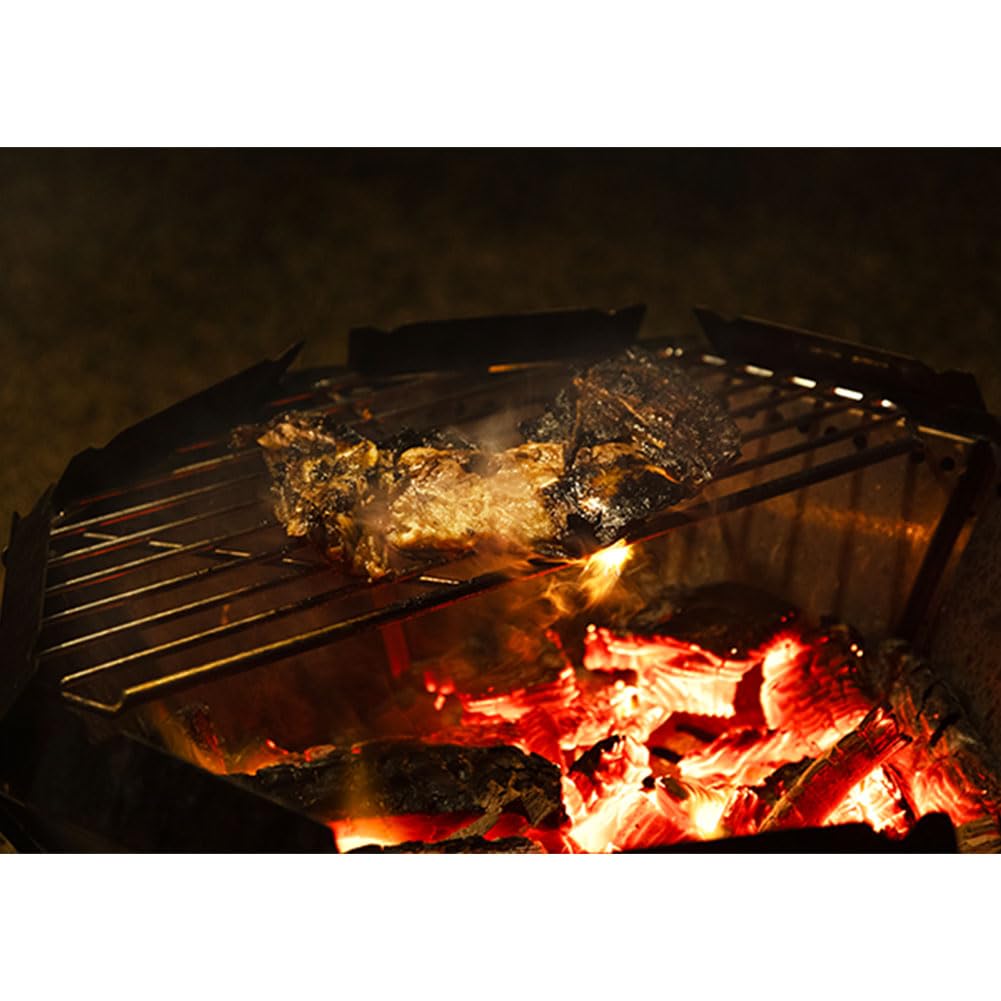 Bad Bonfire Trivet fire secondary outdoor Mt.SUMI BS2407BBF-G (for pits, campfires, cooking, combustion, barbecue, BBQ, activities, camping,