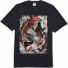 Vintage Graffiti ryba Nishikigoi Kapr Koi Dospělé Pánské T-Shirt Heavyweight Pro Všechna Roční Období, 220g Čistá Bavlna