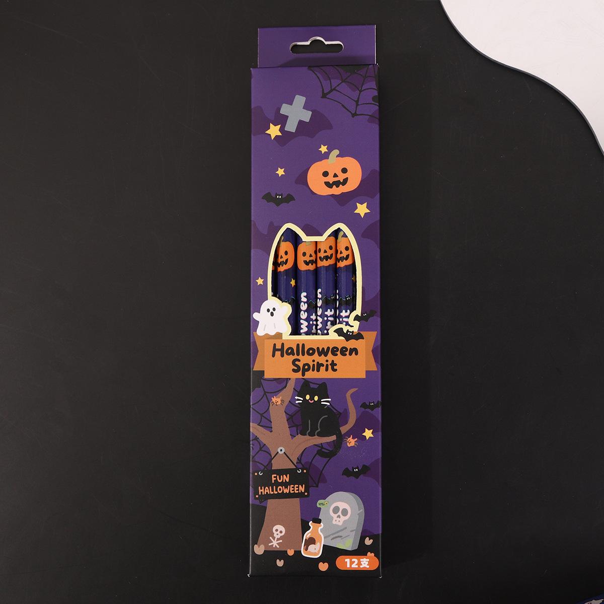 

12Pcs/Set Halloween Themed Pencils For Kids Birthday Halloween Party Gift Cartoon Pumpkin Ghost Pencil For School Rewards