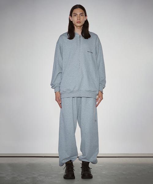 Ichidipeo Wide Zipper Sweatpants_Gray