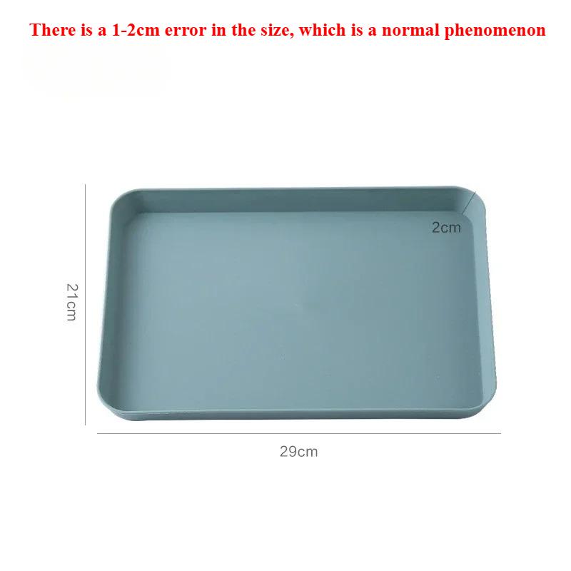 Kunststoff-Serviertablett für Zuhause, Tee, Obst, Dessert, Rutschfest, kratzfest, Kunststoff, Lebensmittel, Kochen, Aufbewahrungstablett, Küchengeschirr