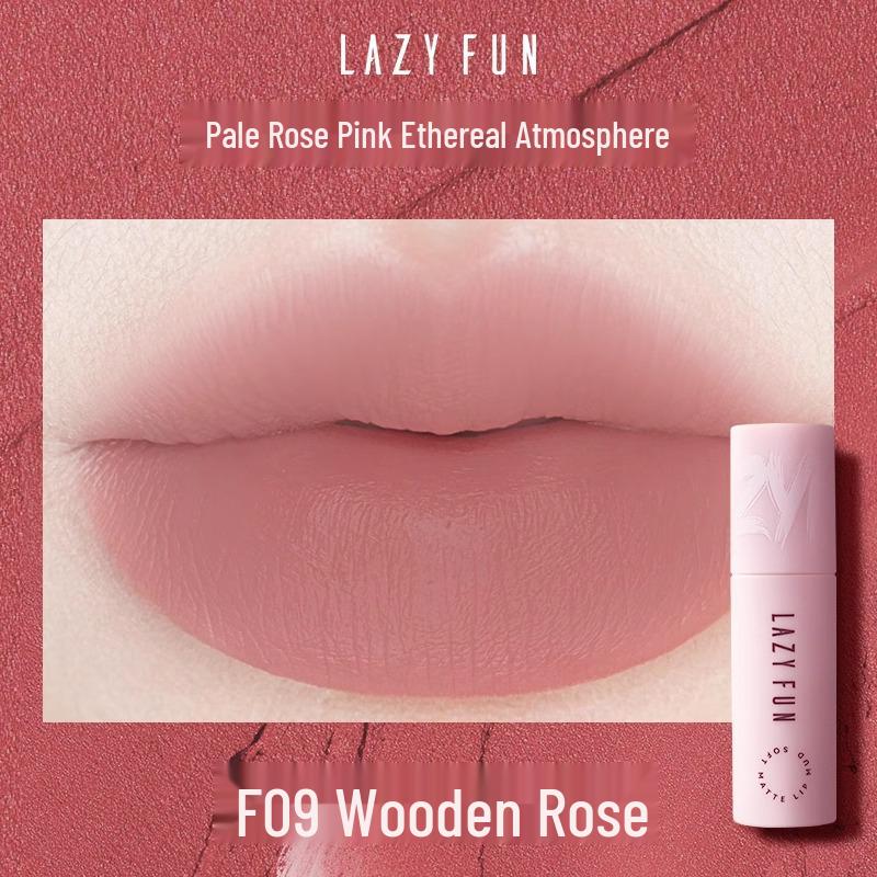 

LAZY FUN Air Velvet Matte Lip Mud - Whitening Lip Gloss & Cream for Parties 3g