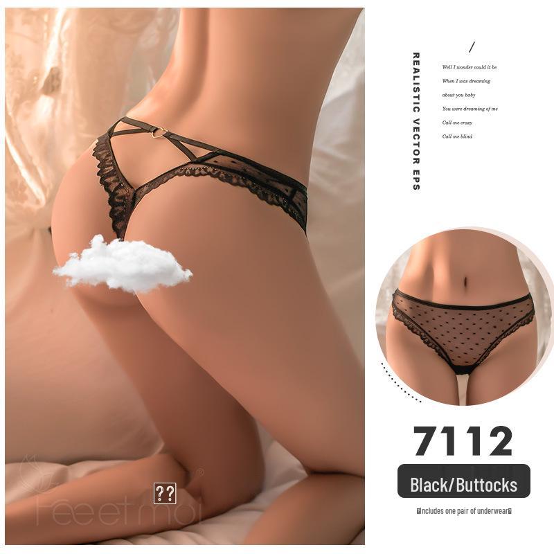Feimu Lingerie: Open Crotch Thong T-Back for Women's Passionate Nights