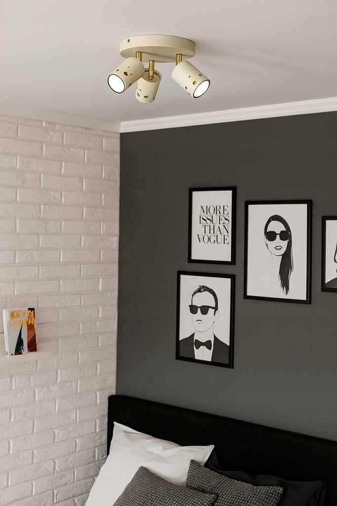 Dziecięca lampa sufitowa plafon spot dla dziewczynki led gu10 motylki różow