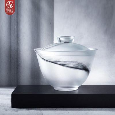 Wanqiantang Jeje Gaiwan glaseado con lavado de tinta