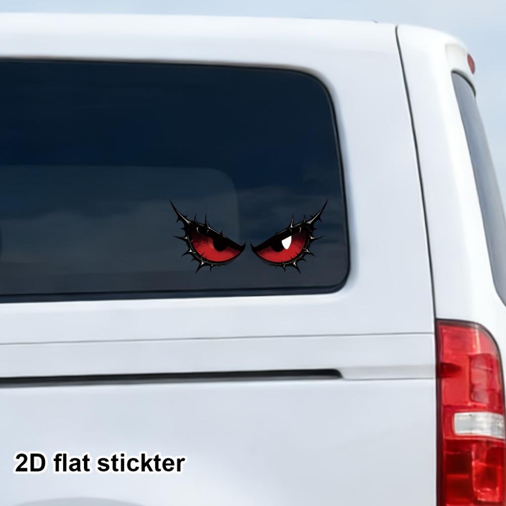 Monster Eye Irregular Sticker, Self-adhesive Vinyl Decal, DIY Ornament for Motorcycle Fuel Tank Helmet Fairing Rear Windshield