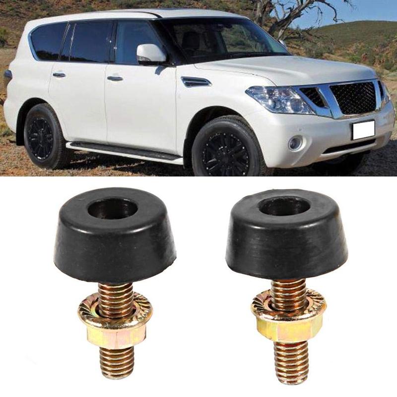 1 Pair Engine Bonnets Bonnet Adjuster Bump Stop Fit for Nissan Patrol GQ for Ford Maverick BSANS1GP-1 62840-H8500 Hood Pins