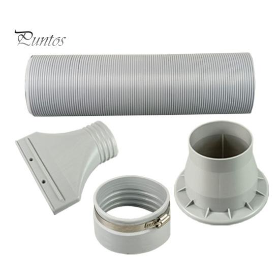 Renter-friendly Window Adapter Air Conditioning Exhaust Hose Adapter, AC Seal Flat Vent Kit Easy Install for Casement Skylight Windows, 100mm