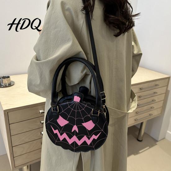 Casual Halloween Decor Pumpkin Purse Women Novelty Crossbody Bag Spooky Cute Purse Handbag for Trick or Treat