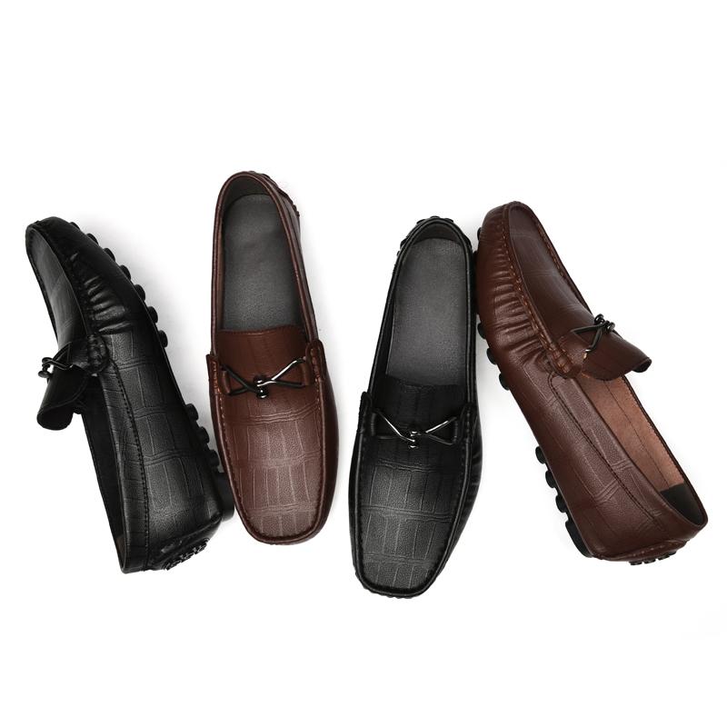 Fashion Comfortable Men Loafers /5cm Elevator Shoes Men Sneakers Black Brown Soft Genuine Leather Men Flats Height Increase Taller Shoes