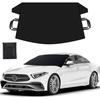 Heavy-duty 600D Oxford Cloth Fabric | Car, Off-road Vehicle, Truck Windshield Protective Cover | Safety Fit Waterproof Frost Cover | Winter Auto Parts