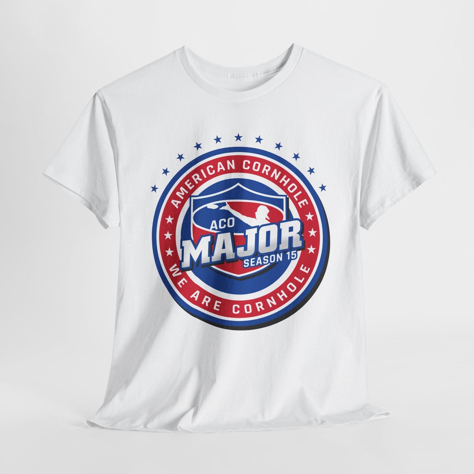American Cornhole Major Season 15 Unisex Tshirt Tops Tee, T-Shirt Mens Womens Tees Top, Graphic Shirt, Cornhole M