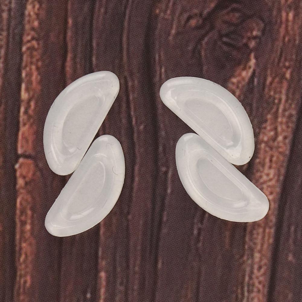 20 Pairs Silicone Material Mini Glasses Nose Pads Transparent White Air Cushion Design Non Slip Nose Pads Sunglasses Nose Pads