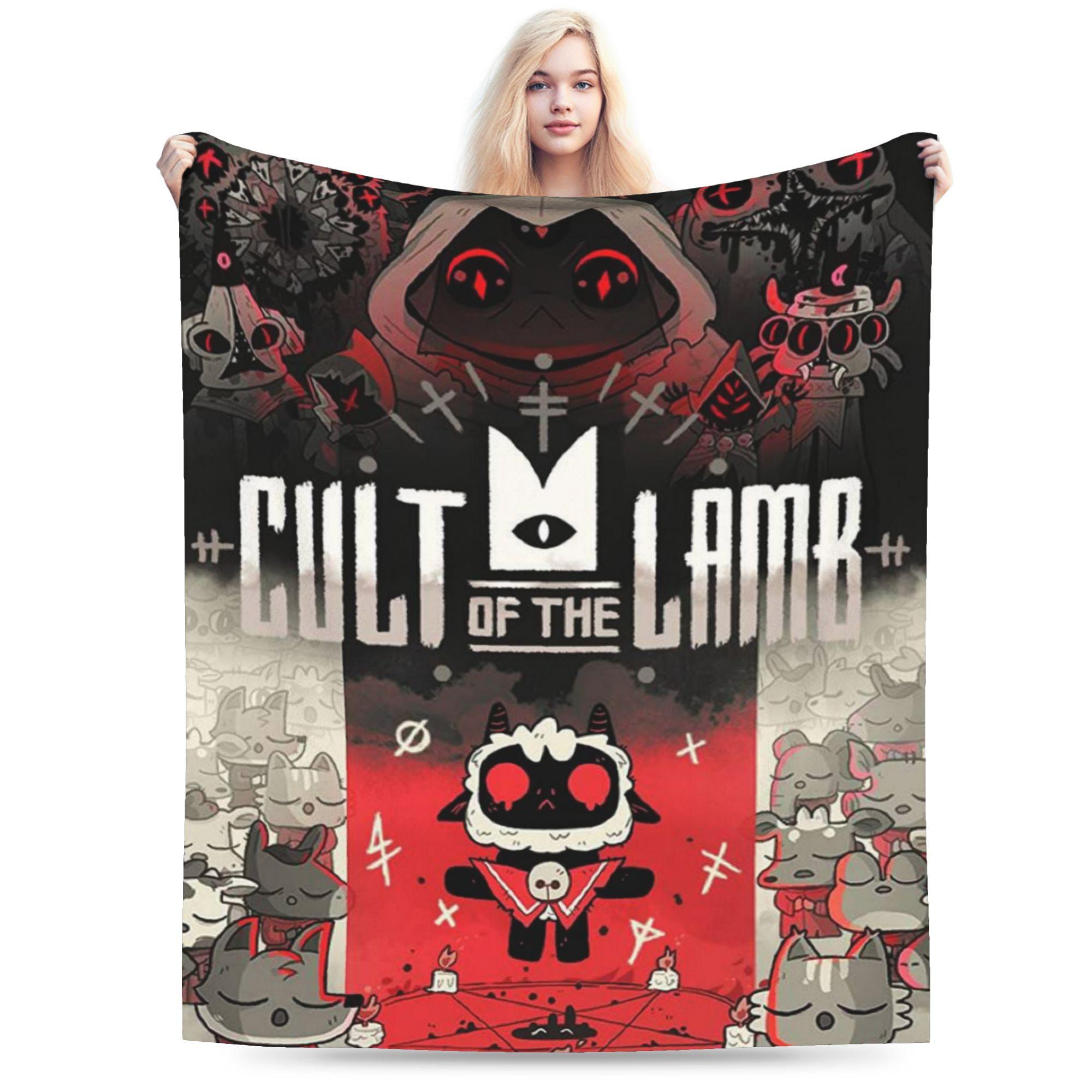 

Cult Of The Lamb game blanket Flannel Relax Ultra-Soft Throw blankets for Bed Bedding Throws 100x150cm