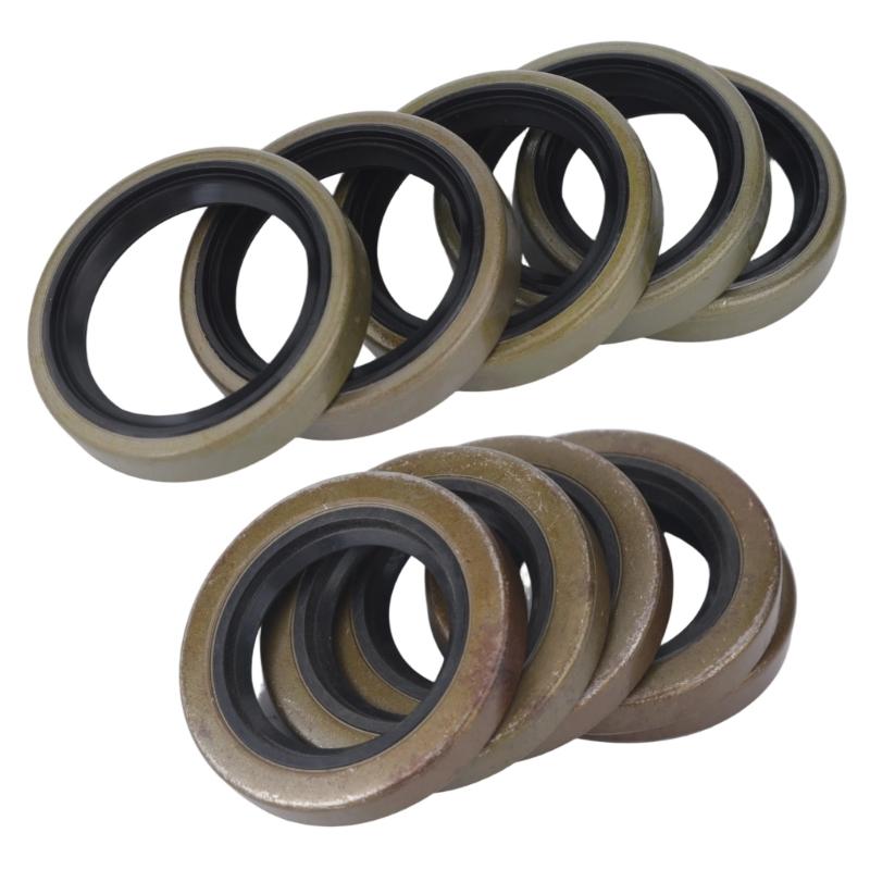 Trailer Wheel Seal Replacement, 5 Steel Frame Grease Seal Parts for Wheel Assembly Maintenance and Routine Service Tasks
