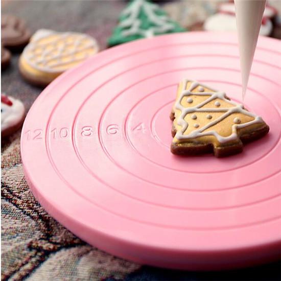 Turntable Small Cake Revolving Decor Stand Platform Rotating Baking Tools