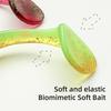 10 db Műcsali Élénk Színű Valósághű Kinézetű Kompakt Kialakítás Hordozható Hosszú Élettartamú Puha Csali Swimbait Kiegészítők