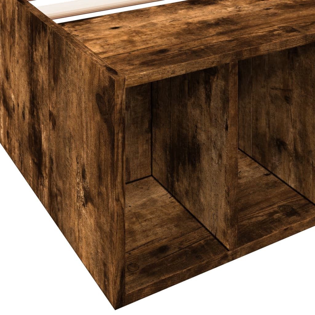Bed Frame Smoked Oak 75 X 190 Cm Particleboard